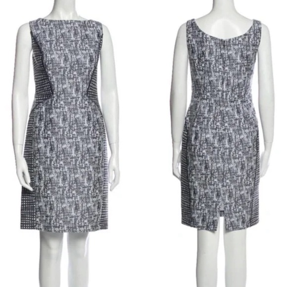 Lafayette 148 mixed print sheath dress - Picture 1 of 7